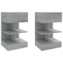 Mesitas de noche 2 uds madera gris Sonoma 40x35x65 cm de vidaXL, Mesitas de noche - Ref: Foro24-816044, Precio: 100,41 €, Des...