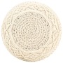 Handmade macramé pouf, cotton, 45x30 cm by vidaXL, Ottomans - Ref: Foro24-324001, Price: 73,41 €, Discount: %