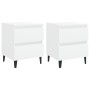 Bedside tables 2 pcs white plywood 40x35x50 cm by vidaXL, Nightstands - Ref: Foro24-805870, Price: 108,37 €, Discount: %