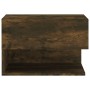 Smoked oak wall-mounted bedside table by vidaXL, Nightstands - Ref: Foro24-816946, Price: 44,71 €, Discount: %