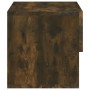 Smoked oak wall-mounted bedside table by vidaXL, Nightstands - Ref: Foro24-816946, Price: 44,71 €, Discount: %