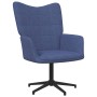 Relaxsessel mit Fußstütze aus blauem Stoff von vidaXL, Sessel - Ref: Foro24-327978, Preis: 89,07 €, Rabatt: %