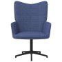 Relaxation chair with footrest blue fabric by vidaXL, Armchairs - Ref: Foro24-327978, Price: 89,99 €, Discount: %