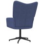 Relaxation chair with footrest blue fabric by vidaXL, Armchairs - Ref: Foro24-327978, Price: 89,99 €, Discount: %