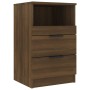 Mesita de noche madera contrachapada color roble marrón de vidaXL, Mesitas de noche - Ref: Foro24-817043, Precio: 51,30 €, De...