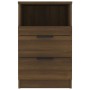 Mesita de noche madera contrachapada color roble marrón de vidaXL, Mesitas de noche - Ref: Foro24-817043, Precio: 51,30 €, De...