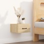 Sonoma oak wall bedside table 35x35x20 cm by vidaXL, Nightstands - Ref: Foro24-812858, Price: 30,41 €, Discount: %