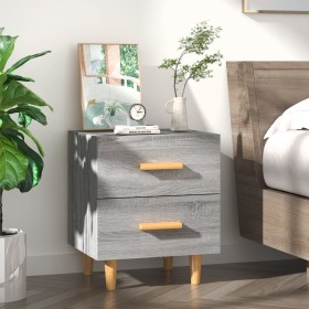 Sonoma gray bedside table 40x35x47.5 cm by vidaXL, Nightstands - Ref: Foro24-817287, Price: 41,99 €, Discount: %