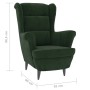 Dark green velvet armchair by vidaXL, Armchairs - Ref: Foro24-324061, Price: 234,96 €, Discount: %