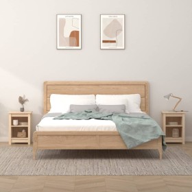 Bedside tables 2 pcs solid pine wood 40x35x55 cm by vidaXL, Nightstands - Ref: Foro24-820957, Price: 78,84 €, Discount: %