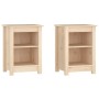 Bedside tables 2 pcs solid pine wood 40x35x55 cm by vidaXL, Nightstands - Ref: Foro24-820957, Price: 78,99 €, Discount: %