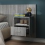 Wall-mounted bedside table 2 units in Sonoma gray color by vidaXL, Nightstands - Ref: Foro24-816967, Price: 104,10 €, Discoun...