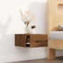 Oak brown wall bedside table 35x35x20 cm by vidaXL, Nightstands - Ref: Foro24-817583, Price: 30,61 €, Discount: %