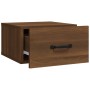 Oak brown wall bedside table 35x35x20 cm by vidaXL, Nightstands - Ref: Foro24-817583, Price: 30,61 €, Discount: %