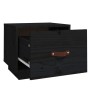 Mesitas de noche 2 uds madera maciza de pino negro 40x34x35 cm de vidaXL, Mesitas de noche - Ref: Foro24-818294, Precio: 62,5...