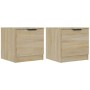 Nightstands 2 units Sonoma oak color 40x39x40 cm by vidaXL, Nightstands - Ref: Foro24-811203, Price: 56,66 €, Discount: %