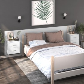 Wall-mounted bedside tables, 2 units, white by vidaXL, Nightstands - Ref: Foro24-810990, Price: 103,48 €, Discount: %