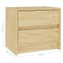 Nachttische 2 Stück massives Kiefernholz 40x30,5x35,5 cm von vidaXL, Nachttische - Ref: Foro24-808074, Preis: 90,47 €, Rabatt: %