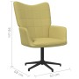 Silla de relajación de tela verde de vidaXL, Sillones - Ref: Foro24-327968, Precio: 75,99 €, Descuento: %