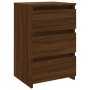 Brown oak plywood bedside table 40x35x62.5 cm by vidaXL, Nightstands - Ref: Foro24-815175, Price: 63,44 €, Discount: %