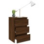 Brown oak plywood bedside table 40x35x62.5 cm by vidaXL, Nightstands - Ref: Foro24-815175, Price: 63,44 €, Discount: %