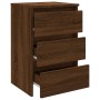 Brown oak plywood bedside table 40x35x62.5 cm by vidaXL, Nightstands - Ref: Foro24-815175, Price: 63,44 €, Discount: %