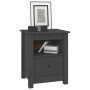 Solid gray pine wood bedside table 40x35x49 cm by vidaXL, Nightstands - Ref: Foro24-813713, Price: 49,39 €, Discount: %