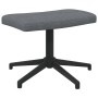 Silla de relajación con reposapiés de tela gris oscuro de vidaXL, Sillones - Ref: Foro24-327975, Precio: 103,07 €, Descuento: %