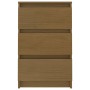 Mesita de noche madera maciza de pino marrón miel 40x29,5x64 cm de vidaXL, Mesitas de noche - Ref: Foro24-808089, Precio: 49,...