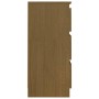 Mesita de noche madera maciza de pino marrón miel 40x29,5x64 cm de vidaXL, Mesitas de noche - Ref: Foro24-808089, Precio: 49,...