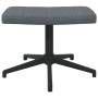 Silla de relajación con reposapiés de tela gris oscuro de vidaXL, Sillones - Ref: Foro24-327975, Precio: 103,07 €, Descuento: %