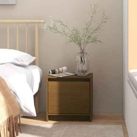 Bedside table solid honey brown mango wood 40x30.5x40cm by vidaXL, Nightstands - Ref: Foro24-808119, Price: 25,81 €, Discount: %