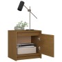 Bedside table solid honey brown mango wood 40x30.5x40cm by vidaXL, Nightstands - Ref: Foro24-808119, Price: 25,81 €, Discount: %