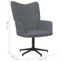 Dunkelgrauer Stoff-Entspannungssessel mit Fußstütze von vidaXL, Sessel - Ref: Foro24-327975, Preis: 103,07 €, Rabatt: %