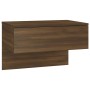 Brown oak wall-mounted bedside table by vidaXL, Nightstands - Ref: Foro24-816944, Price: 36,38 €, Discount: %