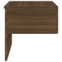 Brown oak wall-mounted bedside table by vidaXL, Nightstands - Ref: Foro24-816944, Price: 36,38 €, Discount: %