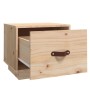 Mesita de noche madera maciza de pino 40x34x35 cm de vidaXL, Mesitas de noche - Ref: Foro24-818285, Precio: 42,71 €, Descuent...