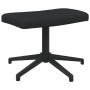 Silla de relajación con reposapiés tela negro de vidaXL, Sillones - Ref: Foro24-327980, Precio: 97,80 €, Descuento: %