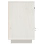 Mesita de noche madera maciza de pino blanco 40x34x55 cm de vidaXL, Mesitas de noche - Ref: Foro24-818307, Precio: 59,33 €, D...