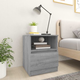 Mesita de noche madera de ingeniería gris Sonoma 40x40x50 cm de vidaXL, Mesitas de noche - Ref: Foro24-815818, Precio: 43,99 ...