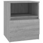 Mesita de noche madera de ingeniería gris Sonoma 40x40x50 cm de vidaXL, Mesitas de noche - Ref: Foro24-815818, Precio: 43,18 ...