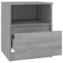 Mesita de noche madera de ingeniería gris Sonoma 40x40x50 cm de vidaXL, Mesitas de noche - Ref: Foro24-815818, Precio: 43,18 ...