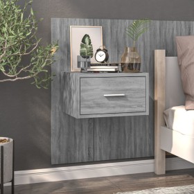 Sonoma Gray Wall Nightstand by vidaXL, Nightstands - Ref: Foro24-816954, Price: 38,22 €, Discount: %