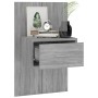 Sonoma Gray Wall Nightstand by vidaXL, Nightstands - Ref: Foro24-816954, Price: 38,22 €, Discount: %