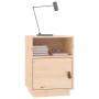 Mesita de noche madera maciza de pino 40x34x55 cm de vidaXL, Mesitas de noche - Ref: Foro24-818315, Precio: 62,99 €, Descuent...