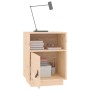 Mesita de noche madera maciza de pino 40x34x55 cm de vidaXL, Mesitas de noche - Ref: Foro24-818315, Precio: 62,99 €, Descuent...