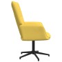 Silla de relajación de tela amarillo mostaza de vidaXL, Sillones - Ref: Foro24-327970, Precio: 79,99 €, Descuento: %