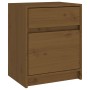 Mesitas noche 2 uds madera maciza pino marrón miel 40x31x50 cm de vidaXL, Mesitas de noche - Ref: Foro24-808130, Precio: 68,5...