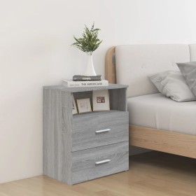 Mesita de noche gris sonoma 50x32x60 cm de vidaXL, Mesitas de noche - Ref: Foro24-815860, Precio: 69,99 €, Descuento: %