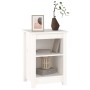 Solid white pine wood bedside table 40x35x55 cm by vidaXL, Nightstands - Ref: Foro24-820958, Price: 56,47 €, Discount: %